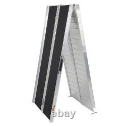 10' Aluminum Handicap Ramp Folding Wheelchair Scooter Mobility Portable Non-Slip