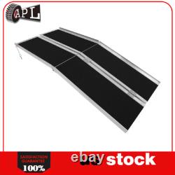 10ft Aluminum Multi-Folding Wheelchair Ramp Scooter Mobility Portable Ramp