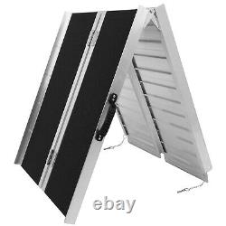 10ft Aluminum Multi-Folding Wheelchair Scooter Mobility Ramp Portable 600 LB