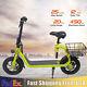 12'' 450w Folding Tire Electric Scooter With Seat Mini Ebike For Adult Commuter