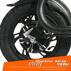 12'' 450W Folding Tire Electric Scooter with Seat Mini Ebike for Adult Commuter