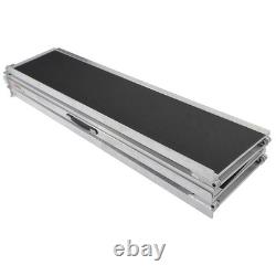120 Folding Aluminum Wheelchair Ramp Portable Mobility Scooter Carrier 600 lbs
