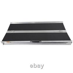 120 Folding Aluminum Wheelchair Ramp Portable Mobility Scooter Carrier 600 lbs