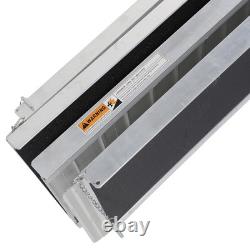 120 Folding Aluminum Wheelchair Ramp Portable Mobility Scooter Carrier 600 lbs