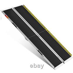 2/3/4/5/6/7/8FT Used Home Wheelchair Ramp Non-Skid Folding Aluminum Ramps Steps