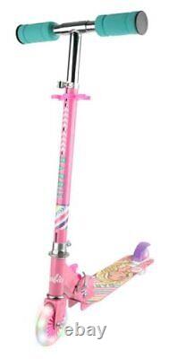 2 Wheel Kick Scooter for Kids Easy & Portable Fold-N-Carry Design, Barbie