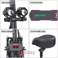 2000W Electric Scooters Dual Motors 48V 20Ah 31mph 10''Folding Off Road eScooter