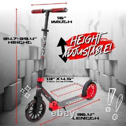 200mm Commuter Kick Scooter -Folding -Height Adjustable for Teens & Adults GIFT