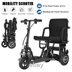 2023 24V 13AH Folding Electric Mobility Scooter Portable Travel Scooter Tricycle