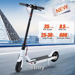 2024 Electric Scooter Portable 500W 35KM/H Adult Foldable Travel e Bike White US