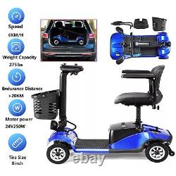 2024 Senior Mobility Scooter Electric Wheelchair Lightweight Heavy Duty Portable