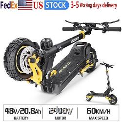 2400 Folding Dual Motor 48V 20.8Ah Adult Electric Scooter 10Road Tire E-Scooter