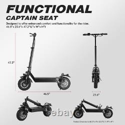 2400W Dual Drive Motor 2-Wheels Portable Folding Electric Power Mobility Scooter