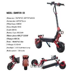 2400W Dual Motor Electric Scooter 55km/h Commuting E-Scooter Portable Folding
