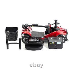 250W 24V 12AH 4 Wheel Folding Mobility Portable Electric Scooter Travel USA NenV