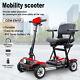 250w 4 Wheel Folding Mobility Portable Foldable Electric Scooter Travel New