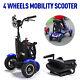 250w2 4 Wheel Folding Mobility Portable Foldable Electric Scooter Travel Newa8p