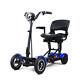 250w2 4 Wheel Folding Mobility Portable Foldable Electric Scooter Travel Newaw