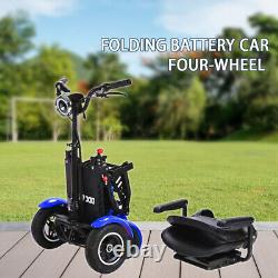 250W2 4 Wheel Folding Mobility Portable Foldable Electric Scooter Travel NewaW