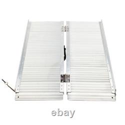 3/6/10FT Portable Folding Wheelchair Ramp Mobility Scooter Car Threshold