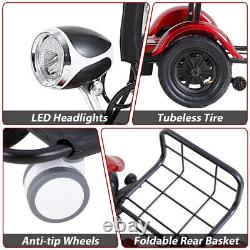 3-Wheel Electric Mobility Scooter Portable Lightweight for Adults & Seniors