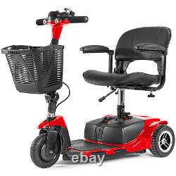 3 Wheels Folding Mobility Scooter Power Wheelchairs Electric Long Range Seniors