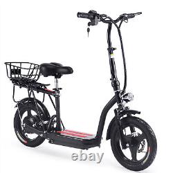 350W Foldable Electric Scooter Adult Fast Portable Drive E-Scooters With Seat