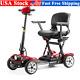 4 Wheel Electric Powered Wheelchair Foldable Portable Motorized Mobility Scooter