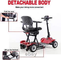 4 Wheel Electric Powered Wheelchair Foldable Portable Motorized Mobility Scooter