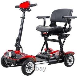 4 Wheel Electric Powered Wheelchair Foldable Portable Motorized Mobility Scooter