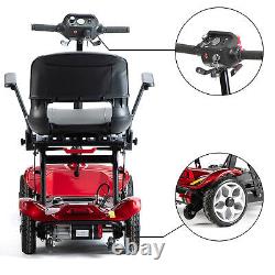 4 Wheel Electric Powered Wheelchair Foldable Portable Motorized Mobility Scooter