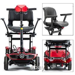 4 Wheel Electric Powered Wheelchair Foldable Portable Motorized Mobility Scooter