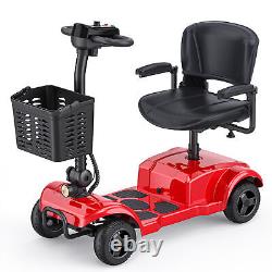 4 Wheel Folding Mobility Scooter Electric Power Wheelchairs Long Range Portable