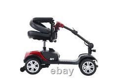 4 Wheels Folding Mobility Scooter withSwivel Seat Portable Travel Compact Scooter