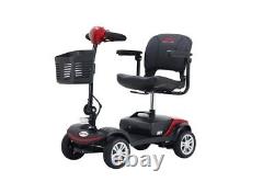 4 Wheels Folding Mobility Scooter withSwivel Seat Portable Travel Compact Scooter