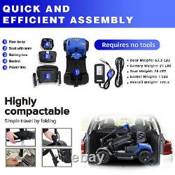 4 Wheels Lite Mobility Scooter Portable & Foldable Electric Device Compact Adult