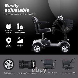 4 Wheels Lite Mobility Scooter Portable & Foldable Electric Device Compact Adult