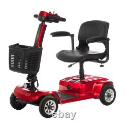 4 Wheels Portable Folding Electric Travel Scooter Power Wheelchair Scooter