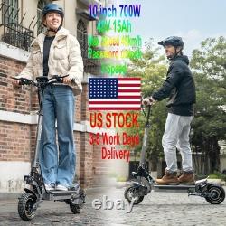 40 Miles Rang Adult Electric Scooter Dual SUSPENSION & BRAKES E Scooter 28mph US