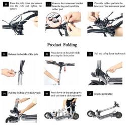 40 Miles Rang Adult Electric Scooter Dual SUSPENSION & BRAKES E Scooter 28mph US