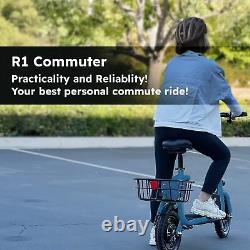 450W 12 Tires Rechargable Folding Electric Scooter Adult Safe Urban Commuter US