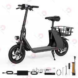 450W E-Scooter Ebike Sports Electric Scooter Adult with Seat Electric Moped US