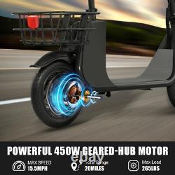 450W E-Scooter Ebike Sports Electric Scooter Adult with Seat Electric Moped US