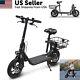 450w Electric Scooter Adults With Seat Foldable Scooters 15.5mph Sports Ebike