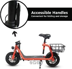 450W Folding Electric Scooter 15MPH 450W Urban Commuter Adult E-Scooter With Seat