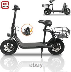 450W Motor Electric Scooter With Seat Folding E-scooter Ebike Commuter Adults