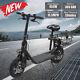 450w Portable Folding Electric Scooter Off-road Waterproof Adult E-bike With Seat