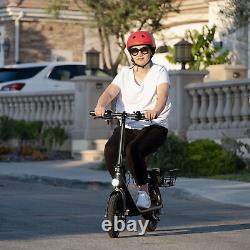 450W Sports Electric Scooter Adult with Seat Electric Moped Ebike E-Scooter