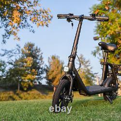 450W Sports Electric Scooter Adult with Seat Electric Moped Ebike E-Scooter