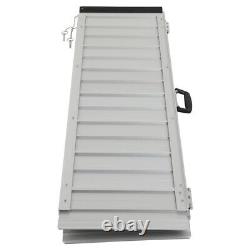 4FT Aluminum Folding Wheelchair Scooter Mobility Ramp Portabl 600 LBS